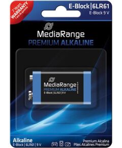 BATTERY ALKALINE E-BLOCK 9V/MRBAT107 MEDIARANGE Батарейки, аккумуляторы