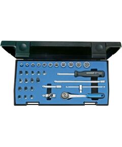 Muciņu ar uzgaļiem komplekts Gedore 6174150; 1/4''; 32 gab. Механические инструменты