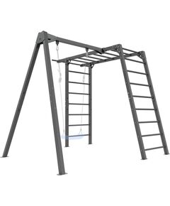 PREMIUM vingrošanas kāpnes - MO-016 + PREMIUM vienas šūpoles (rāmis) - MO-017 - Marbo Sport Cадовые качели