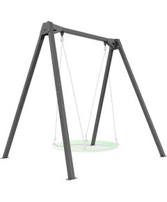 Vienas šūpoles ar gultņiem (rāmis) Platas PREMIUM MO-015 - Marbo Sport Dārza šūpoles