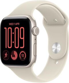 Apple Watch SE 3 GPS + Cellular 40mm Starlight Aluminium Case with Sand Sport Band - S/M Smart-Watch Умные часы