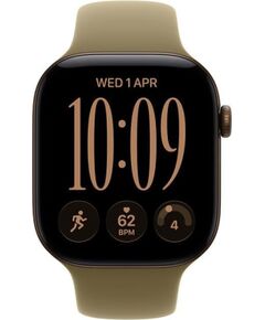 Apple Watch Series 12 GPS 46mm Dark Bronze Aluminium Case with Olive Sport Band - M/L Smart-Watch Pulksteņi
