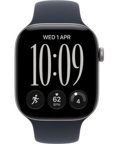 Apple Watch Series 12 GPS 46mm Space Grey Aluminium Case with Navy Blue Sport Band - M/L Smart-Watch Pulksteņi