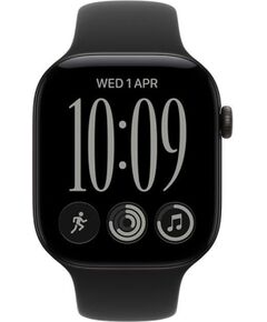 Apple Watch Series 12 GPS 42mm Black Aluminium Case with Black Sport Band - S/M Smart-Watch Умные часы