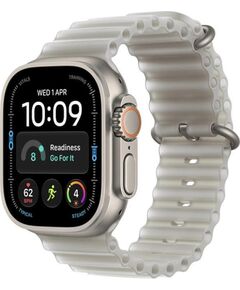 Apple Watch Ultra 4 GPS + Cellular 49mm Natural Titanium Case with Translucent Grey Ocean Band Smart-Watch Умные часы