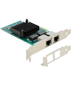 DeLOCK PCIe x1 to 2x RJ45 Gbit, LAN adapter (Intel i350) Новинки Компьютерная техника
