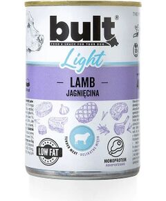 BULT LIGHT mokra karma dla psa monoprotein Jagnięcina puszka 400g Suņu barība