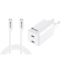 TĪKLA LĀDĒTĀJS Sandberg AC Charger USB-C PD65W EU 1.5M Jaunumi - Datori