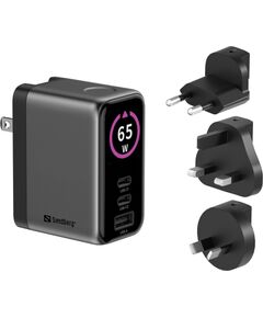 TĪKLA LĀDĒTĀJS Sandberg Travel Charger PD65W Display Новинки Компьютерная техника