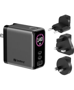 TĪKLA LĀDĒTĀJS Sandberg Travel Charger PD140W Display Новинки Компьютерная техника