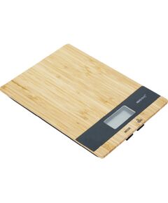 Bambusa virtuves svari, 5kg, 2 x 1.5V AAA baterijas, KH 1825, KINGHoff Svari (virtuves)