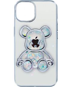 iLike Apple  iPhone 13 Silicone Case Print Desire Bear Silver Neoriģinālie Maciņi