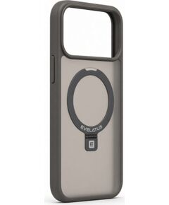 Evelatus Apple  iPhone 18 Pro Max Shield Case With MagSafe & Stand Matte Ring Smoke Grey Neoriģinālie Maciņi
