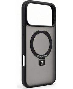 Evelatus Apple  iPhone 18 Pro Max Shield Case With MagSafe & Stand Matte Ring Black Neoriģinālie Maciņi
