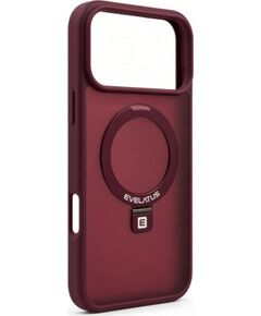 Evelatus Apple  iPhone 18 Pro Shield Case With MagSafe & Stand Matte Ring Burgundy Neoriģinālie Maciņi