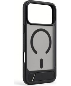 Evelatus Apple  iPhone 18 Pro Max Rubber Coated MagSafe With Stand Case Black Neoriģinālie Maciņi