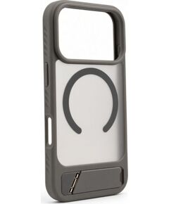 Evelatus Apple  iPhone 18 Pro Rubber Coated MagSafe With Stand Case Smoke Grey Neoriģinālie Maciņi