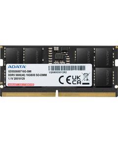 ADATA DDR5 - 16GB - 5600 - CL - 46, Single (1x 16 GB), RAM black, GD5S5600716G-SMI, Gold Оперативная память (RAM)