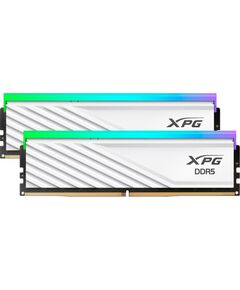 ADATA DDR5 - 48GB - 6000 - CL - 30 (2x 24 GB) dual kit, RAM (white, AX5U6000C3024G-DTLABRWH, Lancer Blade RGB, INTEL XMP, AMD EXPO) RAM Operatīvā atmiņa