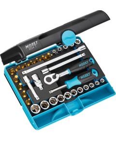 Muciņu ar uzgaļiem komplekts Hazet 854T; 1/4''; 33 gab. Mehāniskie instrumenti