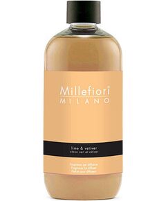 Millefiori Natural Lime & Vetiver Refill - Náplň do difuzéru 250ml Jaunumi - Smaržas