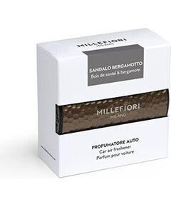 Millefiori Icon Metal Shades Sandalo Bergamotto Car Fragrance - Vůně do auta 47.0g Jaunumi - Smaržas