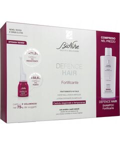 Depot Set BioNike: Defence Hair, Hair Shampoo, Fortifying, 200 ml + Defence, Fortifying, Ampoules Treatment Serum, For Scalp, For Women, 21 pcs, 6 ml For Women Парфюмерные наборы