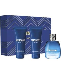 Missoni Set Missoni: Wave, Eau De Toilette, For Men, 100 ml + Wave, Moisturizing, After-Shave Balm, 100 ml + Wave, Cleansing & Refreshing, Shower Gel, For All Skin Types, 100 ml For Men Духи и косметика