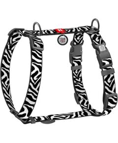 Waudog WAU DOG SZELKI GUARD NYLON M              20mm/46-60cm ZEBRA Citas preces