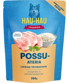 4Vets WET DOG FOOD HAUHAU CHAMP PORK&CHCKN 260 Suņu barība