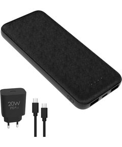 Platinet power bank + USB charger 10000mAh Kit PMPB10SETB, black Новинки Компьютерная техника