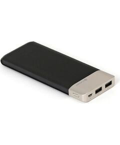 Platinet power bank Leather 11000mAh 2.1A 2xUSB Li-Po, black (43793) Новинки Компьютерная техника