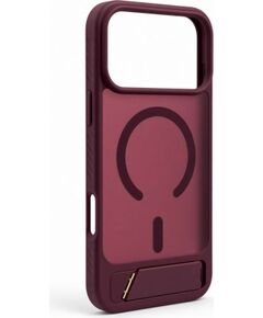Evelatus Apple  iPhone 18 Pro Max Rubber Coated MagSafe With Stand Case Burgundy Чехлы - альтернативные