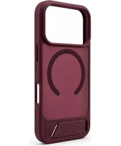 Evelatus Apple  iPhone 18 Pro Rubber Coated MagSafe With Stand Case Burgundy Чехлы - альтернативные