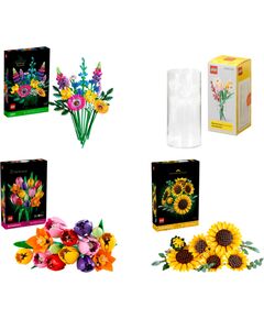 LEGO Botanicals Summer Flower Bouquet Bundle (with Vase) Конструкторы