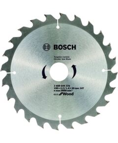 Griešanas disks Bosch Eco for Wood 2608644373; 160x20 mm; Z24 Zāģripas