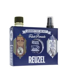 Reuzel Fiber Pomade Groom Try Me Kit - Gift set of hair care for men Уход за волосами