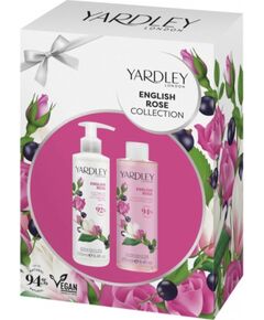 Yardley Set Yardley: English Rose, Hydrating, Body Milk, 250 ml + English Rose, Moisturizing, Floral, Body Wash, Body, 250 ml For Women Jaunumi - Smaržas