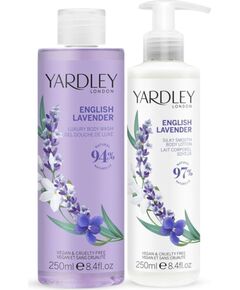 Yardley Set Yardley: English Lavender, Hydrating, Body Wash, 250 ml + English Lavender, Hydrating, Body Lotion, 250 ml For Women Jaunumi - Smaržas