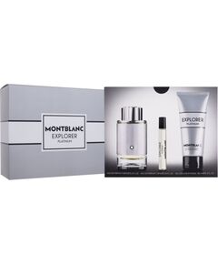 montblanc Set Montblanc: Explorer Platinum, Eau De Parfum, For Men, 100 ml + Explorer Platinum, Eau De Parfum, For Men, 7.5 ml + Explorer Platinum, Cleansing, Shower Gel, For All Skin Types, 100 ml For Men Духи и косметика
