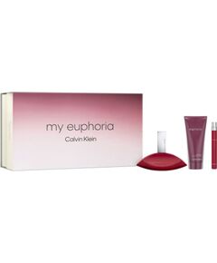 Calvin Klein Set : My Euphoria, Eau De Parfum, , 100 ml + , Eau De Parfum,10 ml + , Hydrating, Body Lotion, 100 ml Jaunumi - Datori