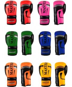 Boksa cimdi MASTERS RPU-FT 011123-0210 - zielony+12 oz Боксерская экипировка