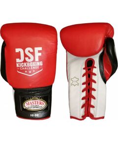 Masters Šņorējami boksa cimdi DSF 10 oz 01DSF-02 - niebieski Боксерская экипировка