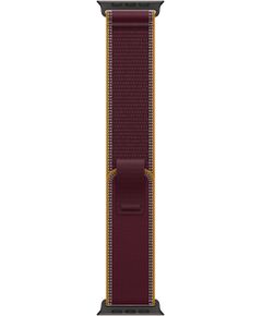 APPLE 49mm Burgundy Trail Loop - S/M - Black Titanium Finish Smart-Watch aksesuāri