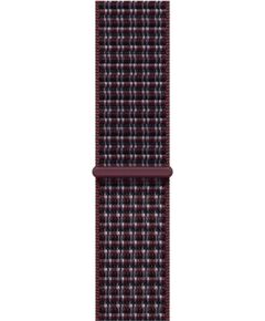 APPLE 46mm Burgundy Plaid Sport Loop Apple Smart-Watch aksesuāri