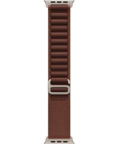 APPLE 49mm Burgundy Alpine Loop - Small - Natural Titanium Finish Smart-Watch aksesuāri