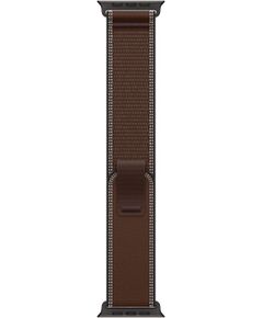 APPLE 49mm Dark Umber Trail Loop - S/M - Black Titanium Finish Apple Smart-Watch aksesuāri