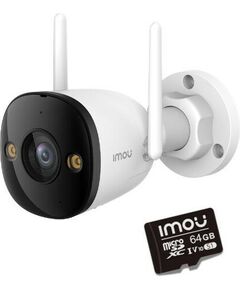 IP kamera Imou bullet 3 5MP Wi-Fi IR30 ar atmiņas karti 64GB Video novērošanas kameras