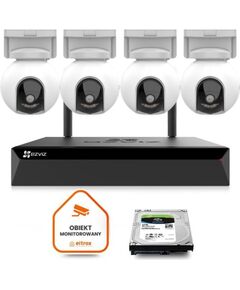Komplekts Wi-Fi uzraudzības kamerām EZVIZ 4x HB8 2K+ (4MP) tipa-C Video novērošanas kameras