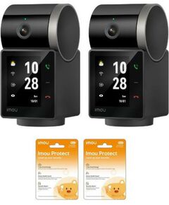 Komplekts 2 IP kameras Imou REX VT PRO ar bateriju 5MP ar Imou Protect mākoņservisu Video novērošanas kameras